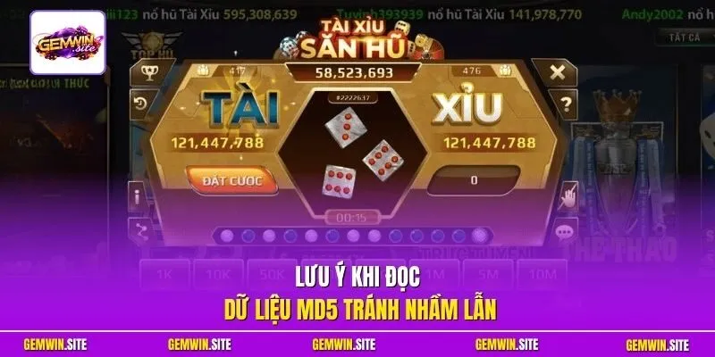 Lưu ý khi đọc dữ liệu MD5 tránh nhầm lẫn