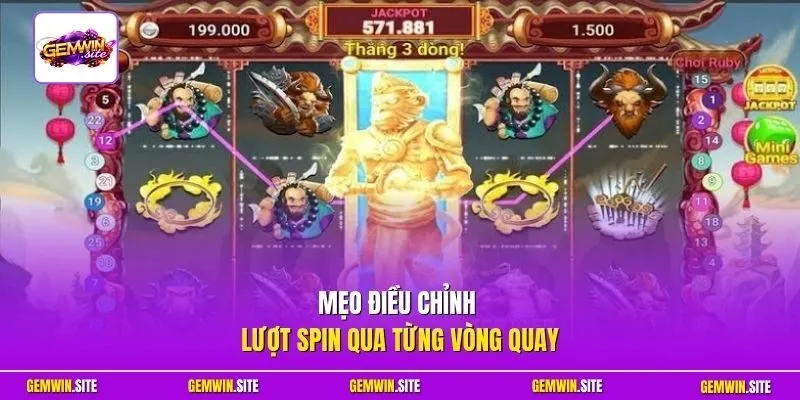 Mẹo điều chỉnh lượt spin qua từng vòng quay